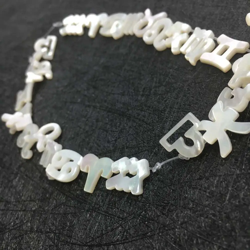  12 знаков зодиака DIY Ювелирные изделия натуральный жемчуг ракушки двенадцати свободные бусины аксессуары Подвеска