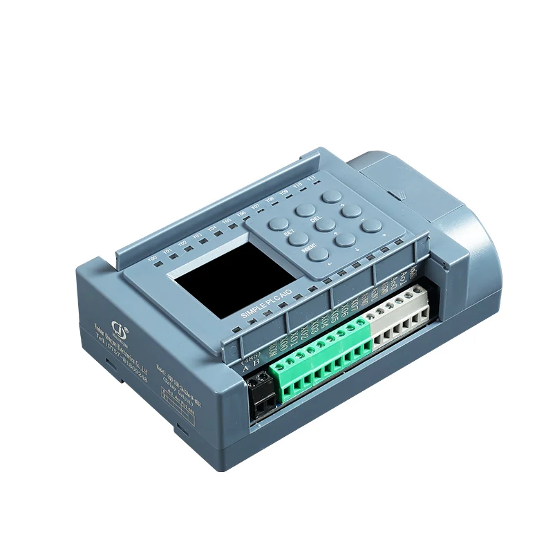 Huaqingjun 8-in 8-out Relay Output PLC Analog Inputs Ouputs 0-20mA with RS485 Connect WIFI Program by Phone App PLC for HMI