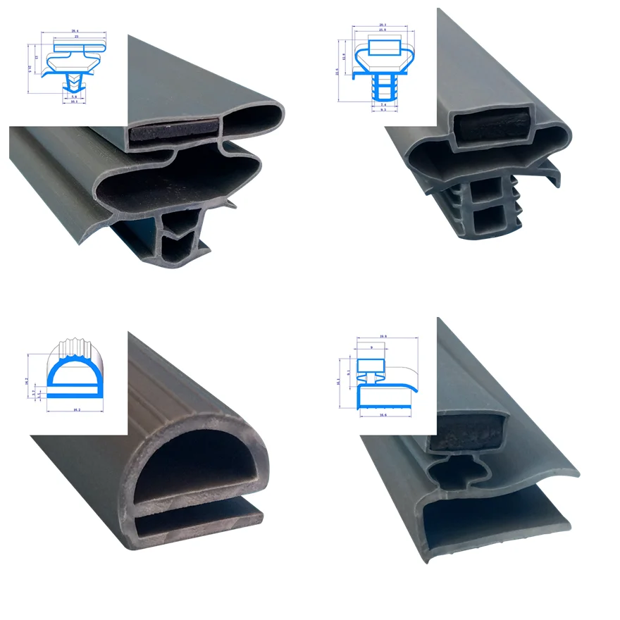 pvc / aluminum shower door seal gasket