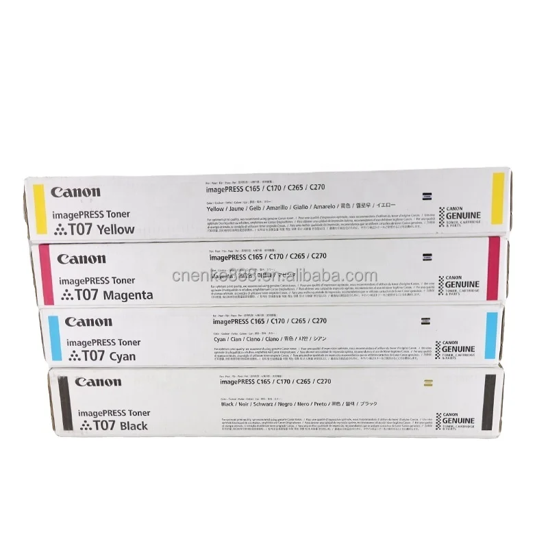 Original CAN0N T07 Toner Cartridges for use in CAN0N imagePRESS C165 C170 toner cartridge T07 Printer Powder