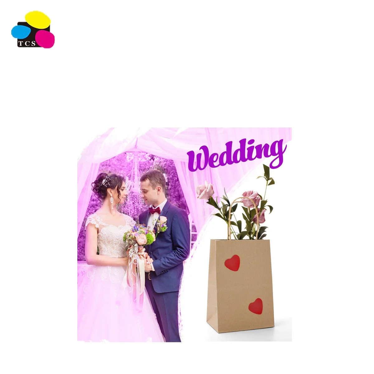 High quality 25pc/pack 5 x3.75 x8  Gift Party Brown Kraft Paper Bags with Durable Handles For Party