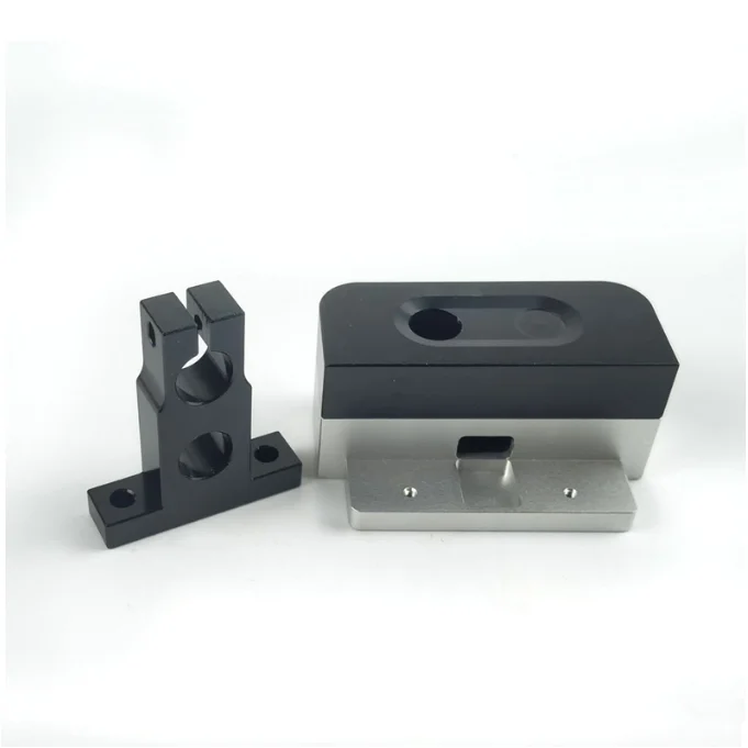 Customized factory spare clear anodized color cnc machining aluminum parts