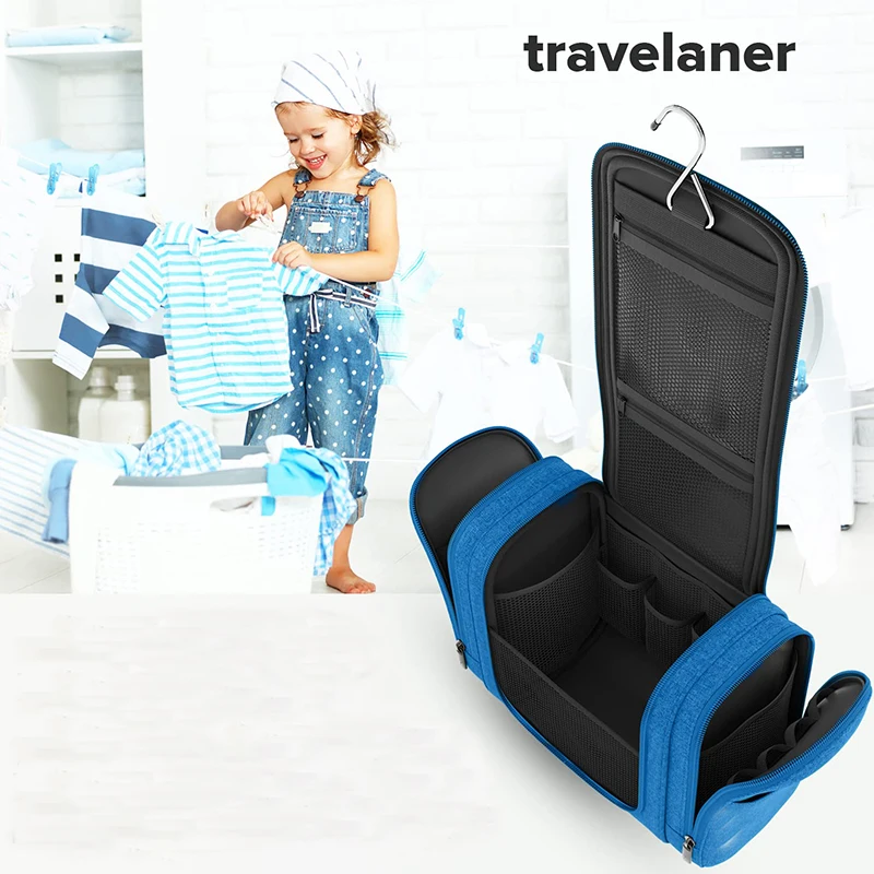 Hanging Toiletry Organizer, Large Cosmetic Bag with 7 Litre Storage Space, of Premium Quality