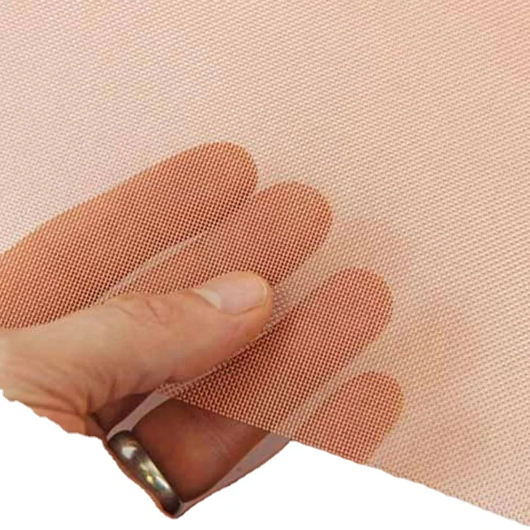 80 200 250 Mesh Faraday Cage EMI EMF Shielding Fabric/Ultra Fine 0.05mm 77 Micron Red Copper Wire Mesh