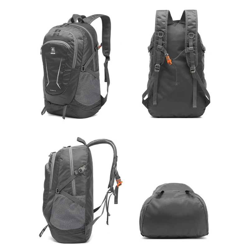 Wholesale climbing casual sports backpacks large waterproof fold nylon travel camping outdoor bag hiking backpack