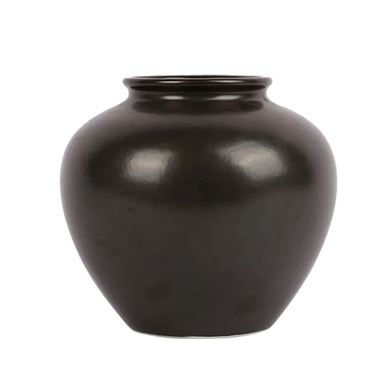 Kenzan Ceramic Vase  Chinese Indoor Flower Arrangement  Chinese Drum Belly Vase  Simple Tools