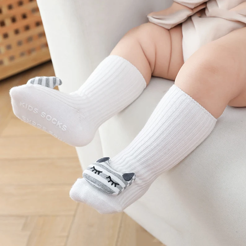 Ready To Ship Toddlers Girl Boy Newborn Baby Floor Grip Socks Cute 3d Animal Toy Cotton Anti Slip Baby Socks