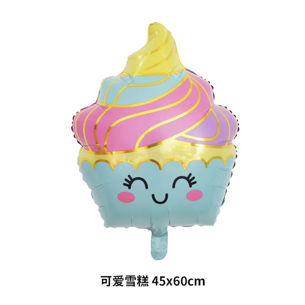 Wholesale hot sale new 54*74cm Crutch candy Sweet Shape Foil Balloons Food dessert candy crutch sweet Globos