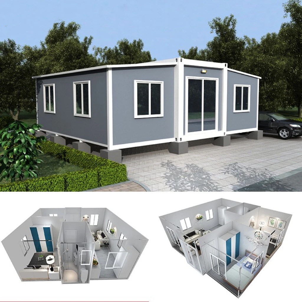 3 modules customized modular living Container house home office garden house prefab house