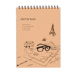 Custom animated cover sketchbook for drawing by fashion studio designer sketching