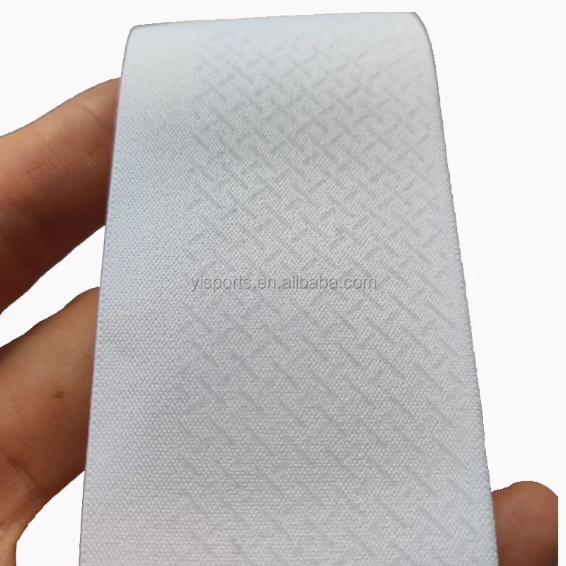 Ready to ship White color Sublimation printing Cycling arm band cross silicone gripper non-slip elastic band