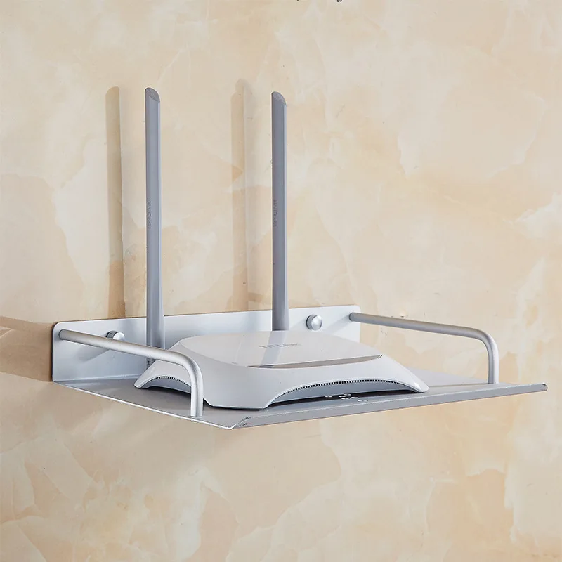 Алюминиевая настенная подставка для роутера без перфорации