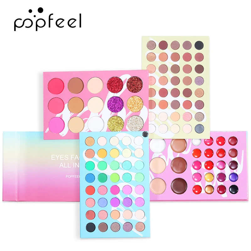 New Gift Ideas 2021 New type stocked 121 Colors cosmetic Powder Blush Eyeshadow  all in one makeup kit