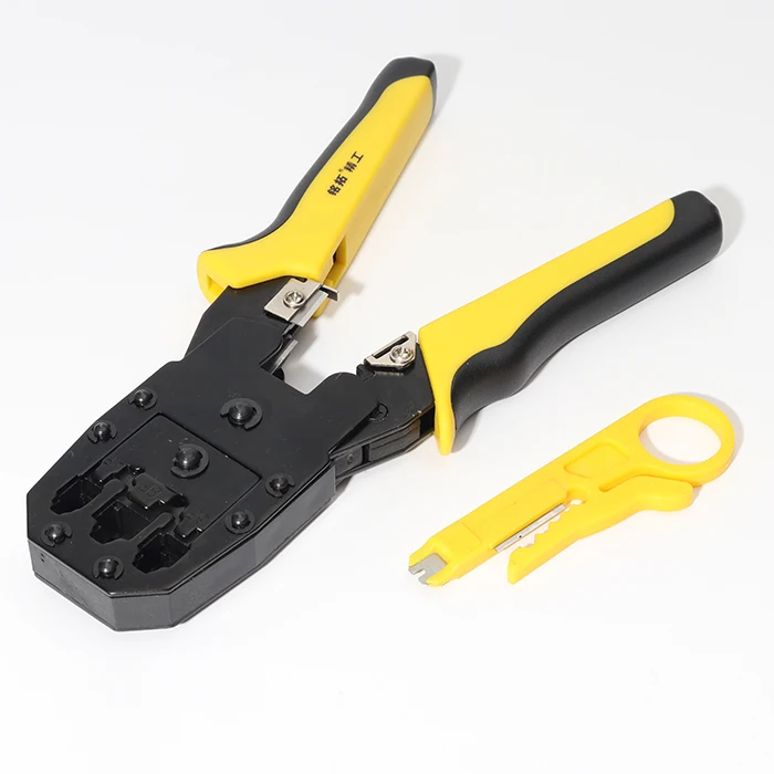 
Network Tool Crimping Pliers Tool crimper Wire Stripper modular plug Crimp Ratcheting Pliers 