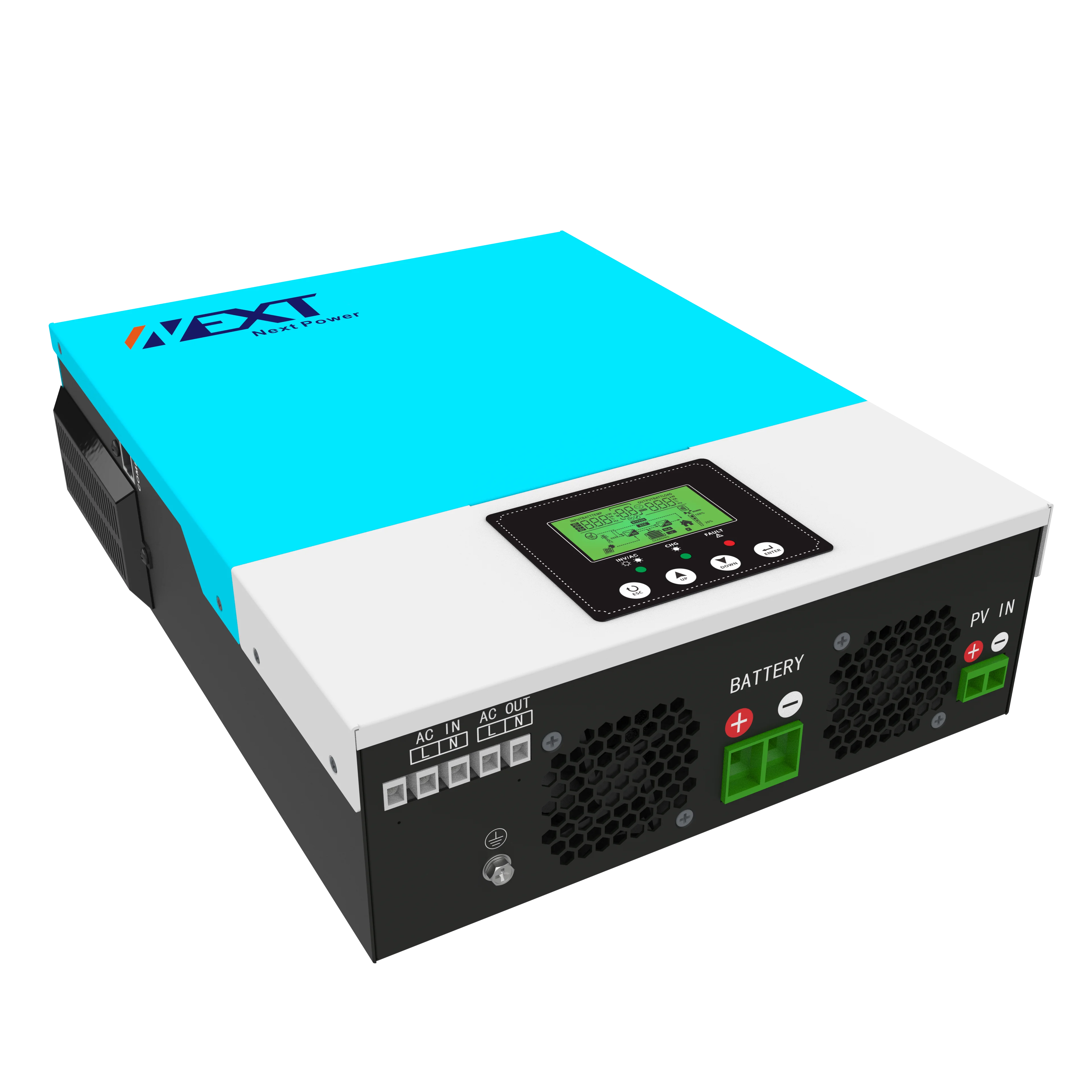 NEXT 1.5KW 12V DC to AC Power Converter 100A MPPT Controller Pure Sine Off Grid Home Solar Inverter Work with Batteries