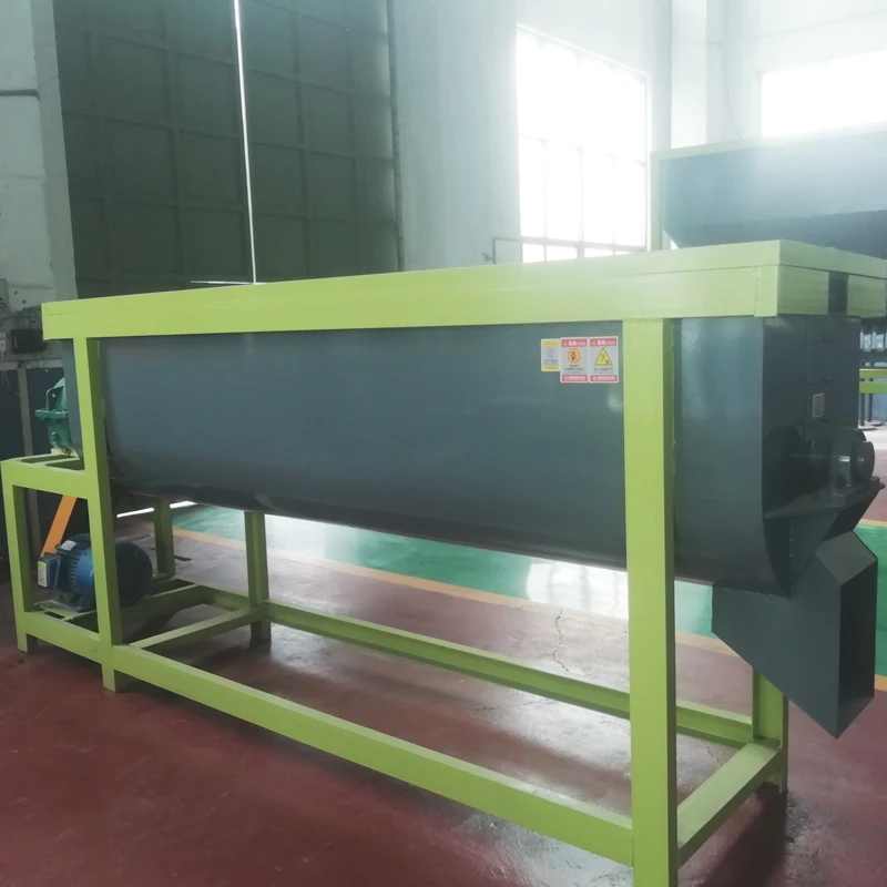 Organic fertilizer machine manure fertilizer mixing machine continuous single shaft mixer