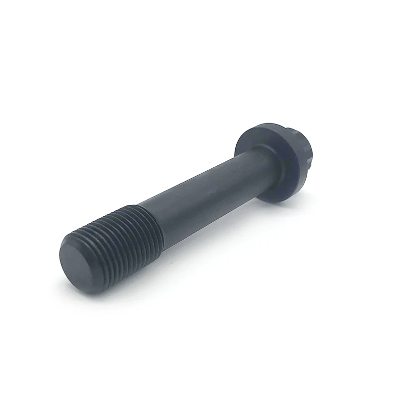 Phosphate coating m8 black flange bolt din 65438 aluminum 12 point flange bolt