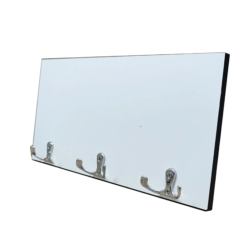 Sublimation wood hooks blank MDF coat hook custom printing wall sign key holder hanger