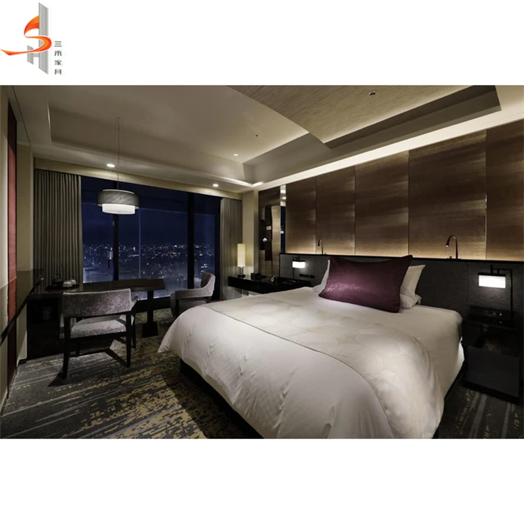 Factory Wholesale Full Set 5 Star Hotel Bedroom Set Project Hotel Furniture