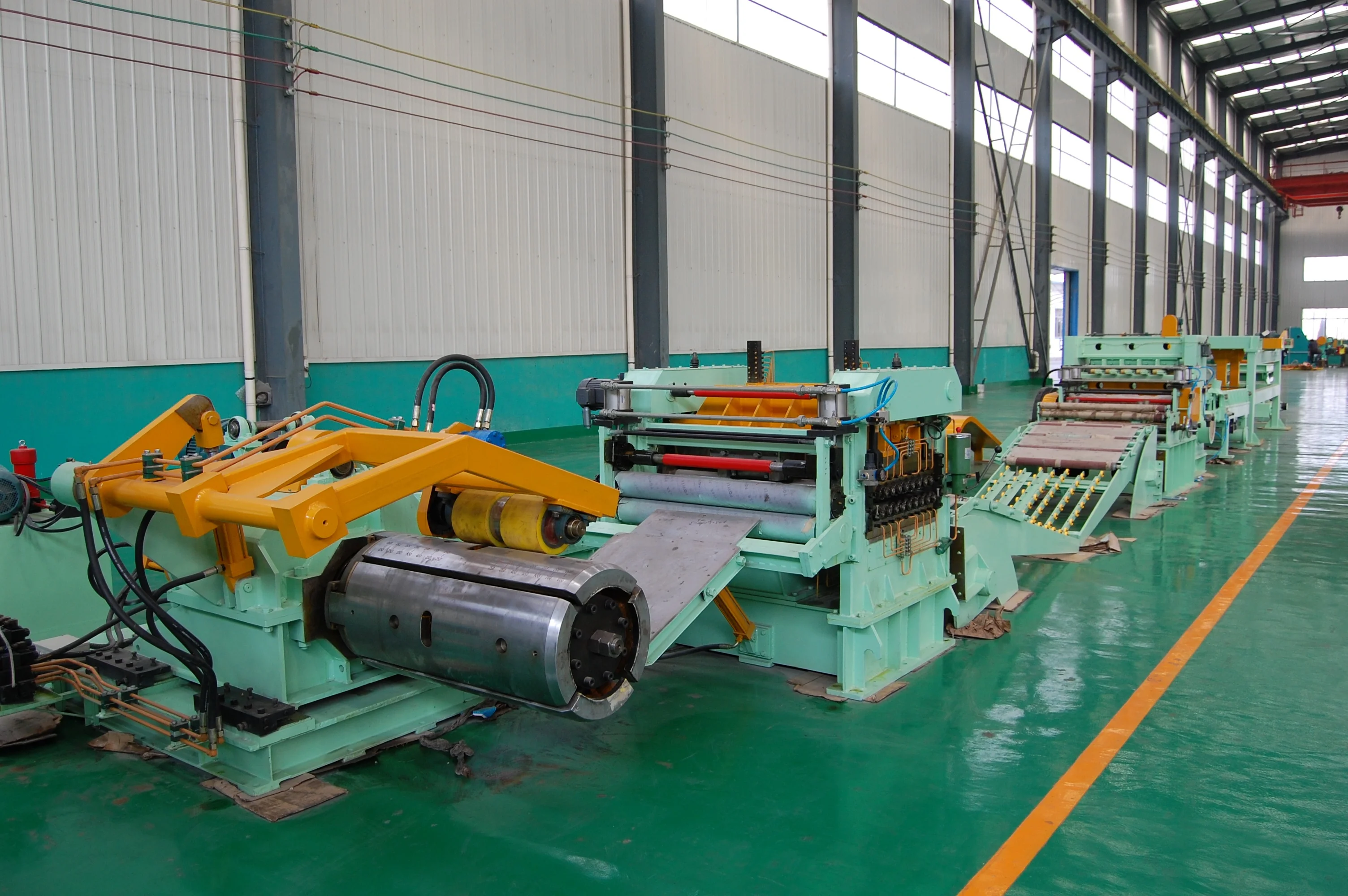 Flattening machinecoil straightening machineleveler steel sheetmetal straightening and cross cutting machine