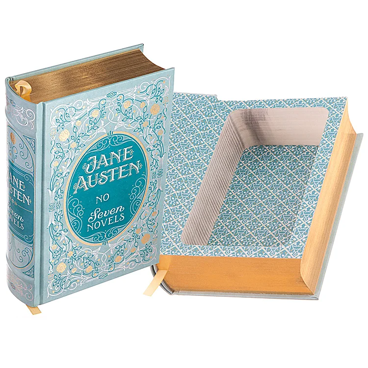 Simulation Book Modern Nordic Decoration Book Box Prop Home Soft Decoration Indoor cardboard Gold Foil Hollow Book Boxes