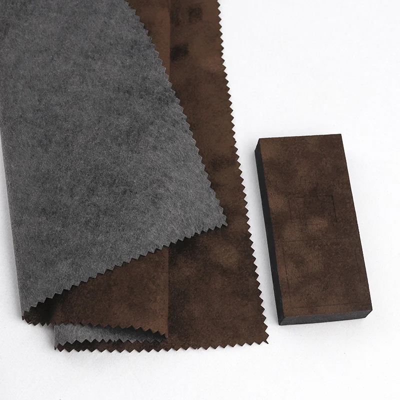 New Design Kinggfur Gift Box Inserts Flock Velvet Red decoration Non Woven Eva Flock Foam Fabric