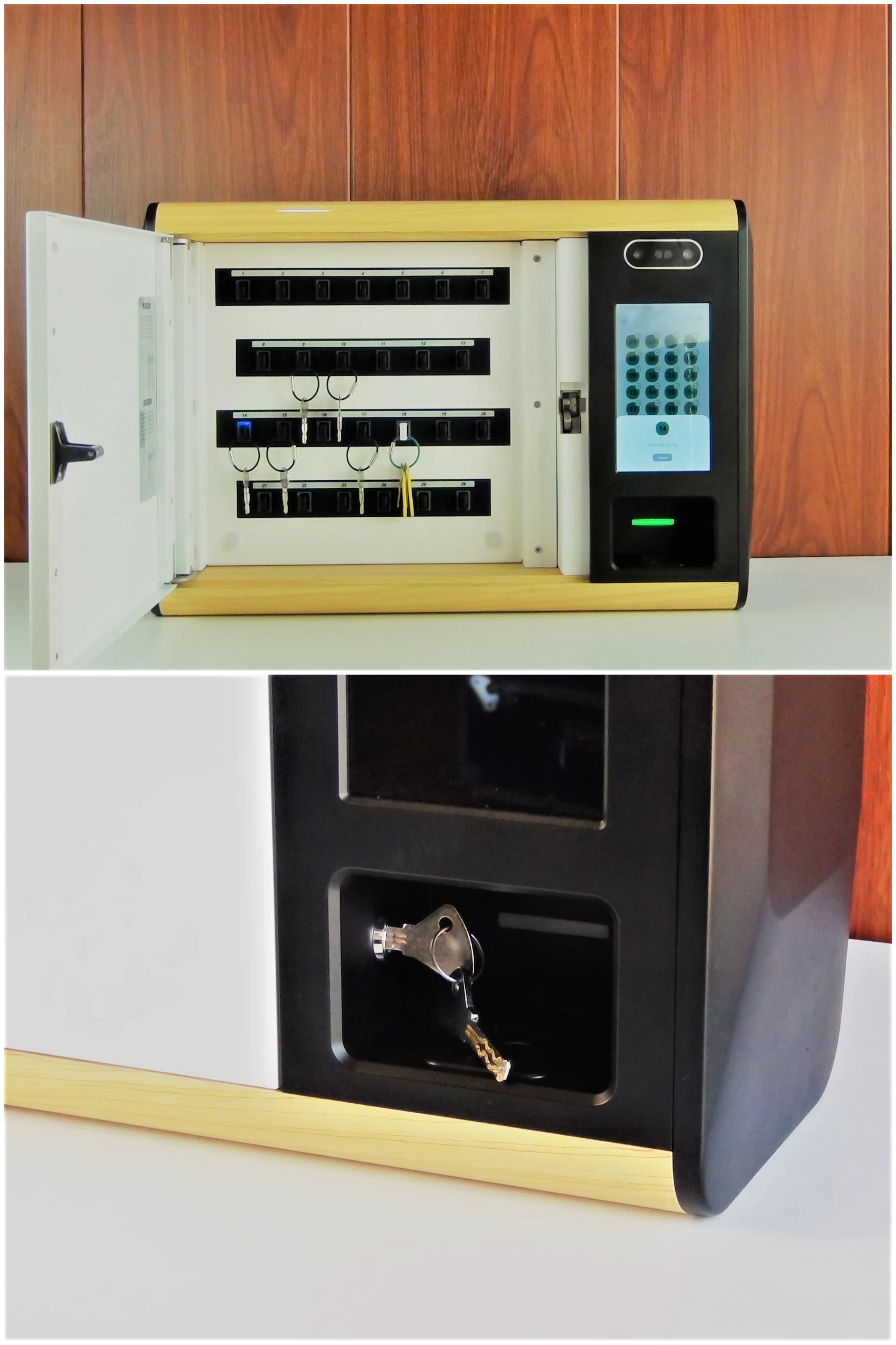 Keylongest smarte Intelligent Digital Face Recognition  Key safe cabinet with management system