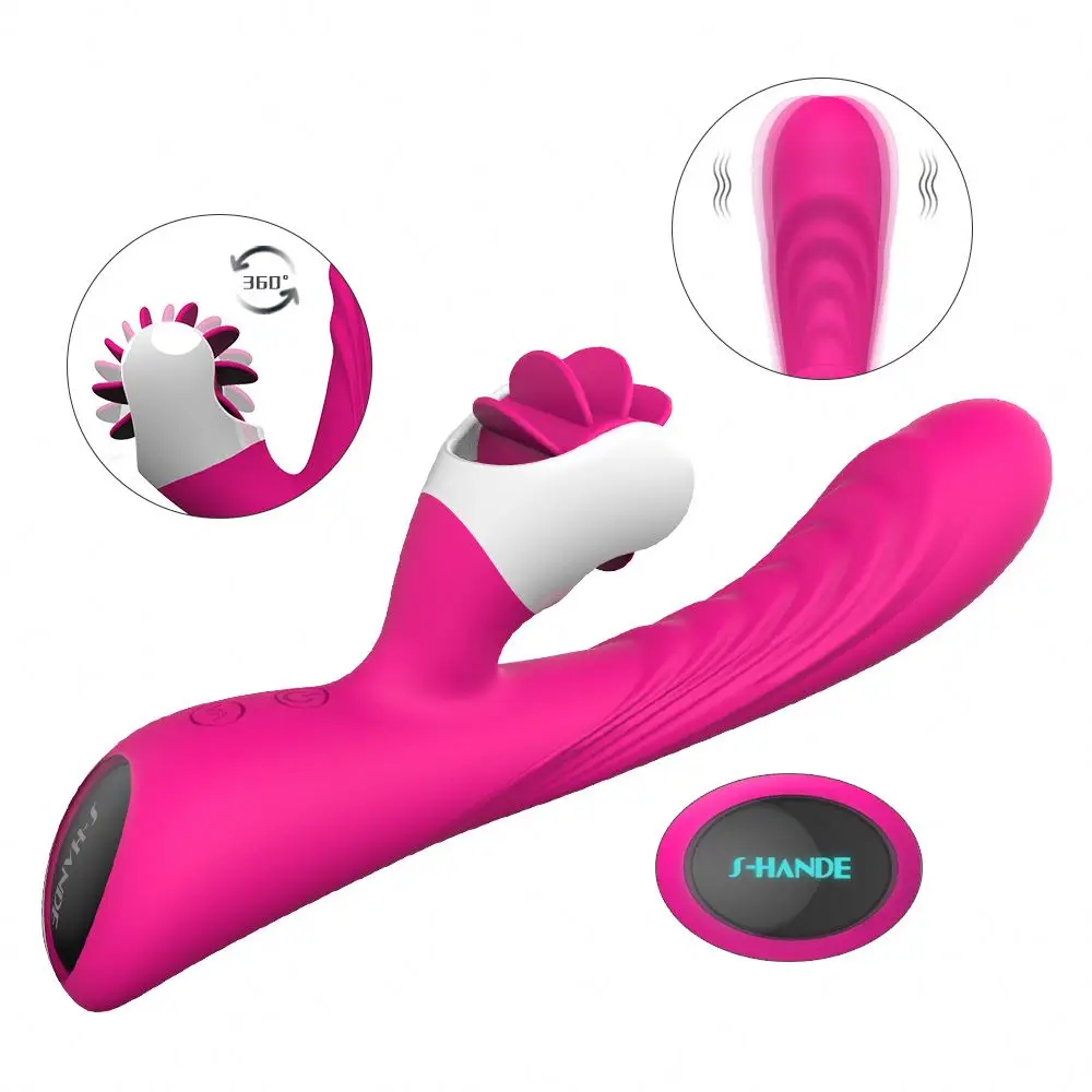 2024 new wireless vibration sensor para mujer Vibrating Rotation Licking Tongue Dildo vibrator sex toys for woman