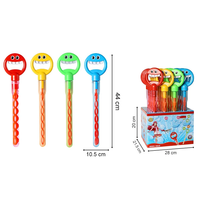 Hot Sell Wholesale Windmill Magic Wand Toys Mini Cartoon Wands Soap Toy Bubble Water Toys Kids Water Bubble Wands For Kids