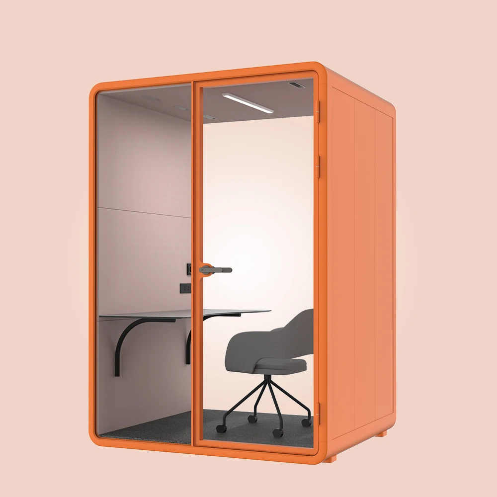 custom phone  pods movable telephone smart pod portable office calling soundproof phone booth pod