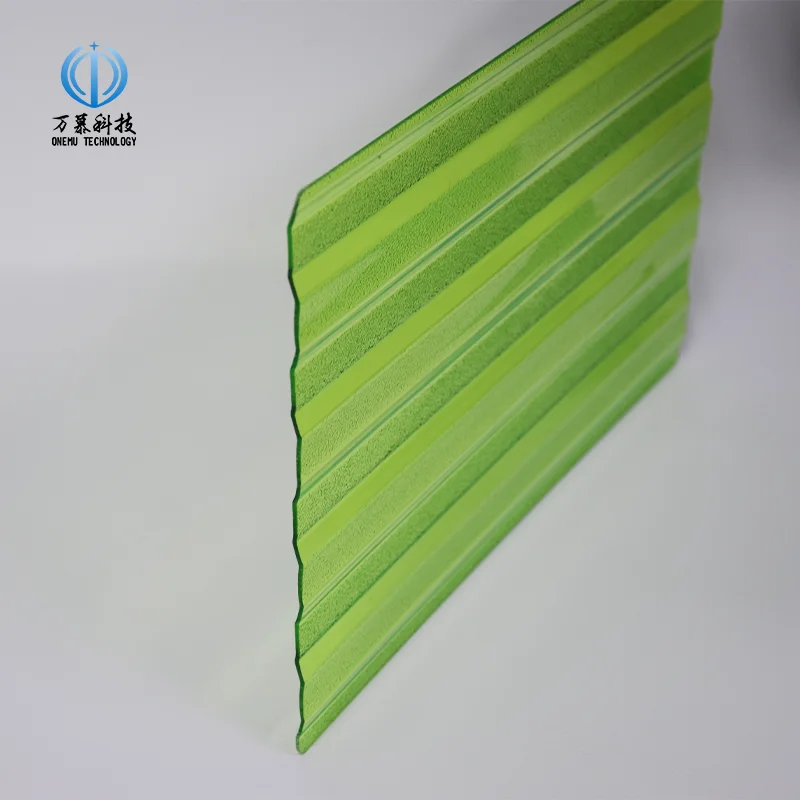 Light Corrugated Sheet Transparent Colour Outdoor Roof Car Canopy 1mm 1.2mm Polycarbonate PC Clean Sheet