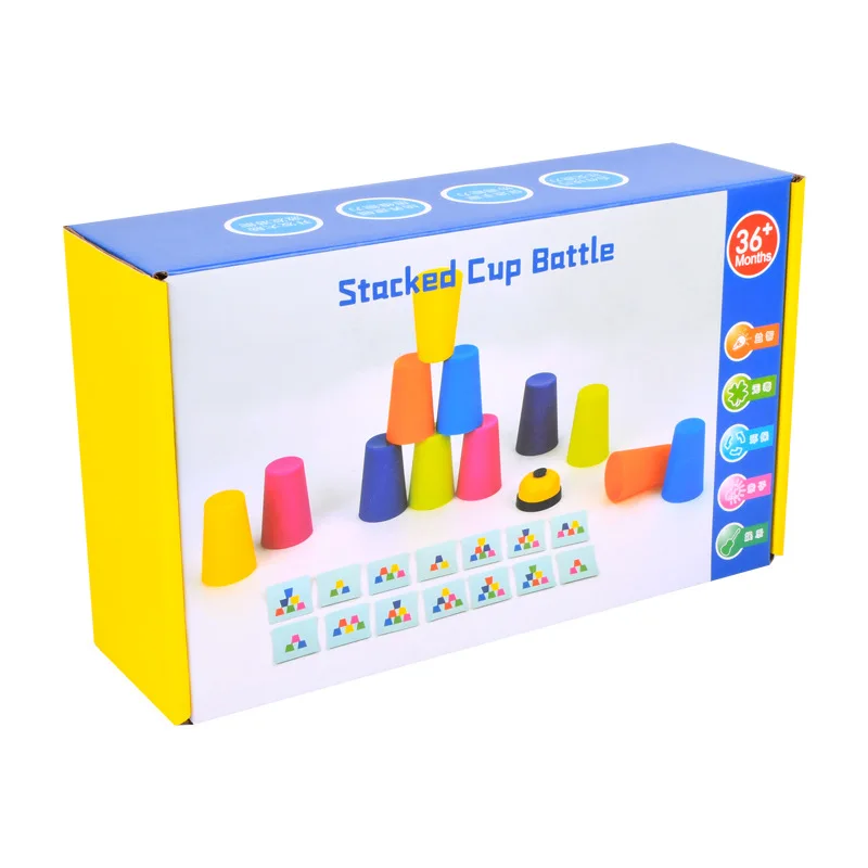 Customized Color Early Educational Desktop Game Toys Make Speed Stacking Cups Stacking Cups Battle