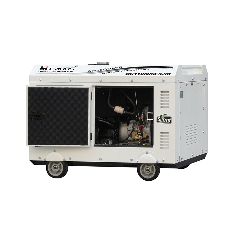 DG11000SE3 50HZ 60HZ 110V 220V 230V 380V 400V Equal Power silent type 10KVA 8KW 25kva silent diesel generator