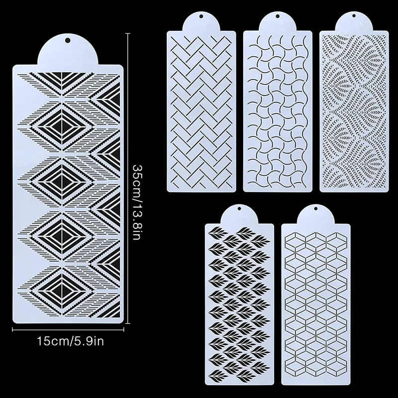 Baking Tools Sugar Sieve Template Stencils Mould Mesh Cake Decorating Stencils for Cakes