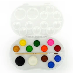 12 Colors Amazon Best Selling watercolor Artist Solid Watercolor Paint for children
