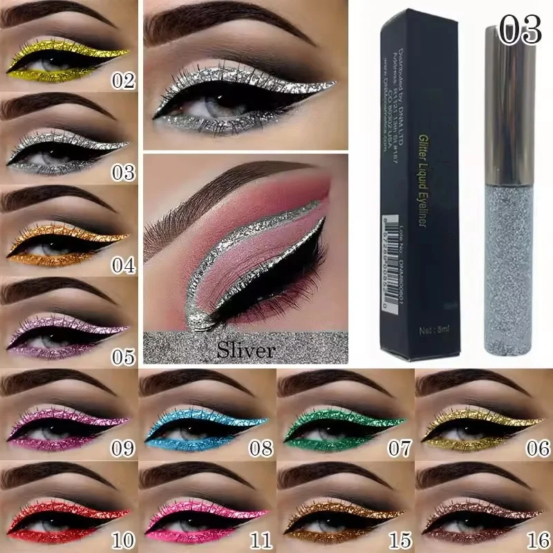 8 Colors Neon Eyeliner Pen UV Light Pastels Pastel-Black Light Glow Eye Makeup Waterproof Liquid Eyeliner Pencil Cosmetics TSLM1