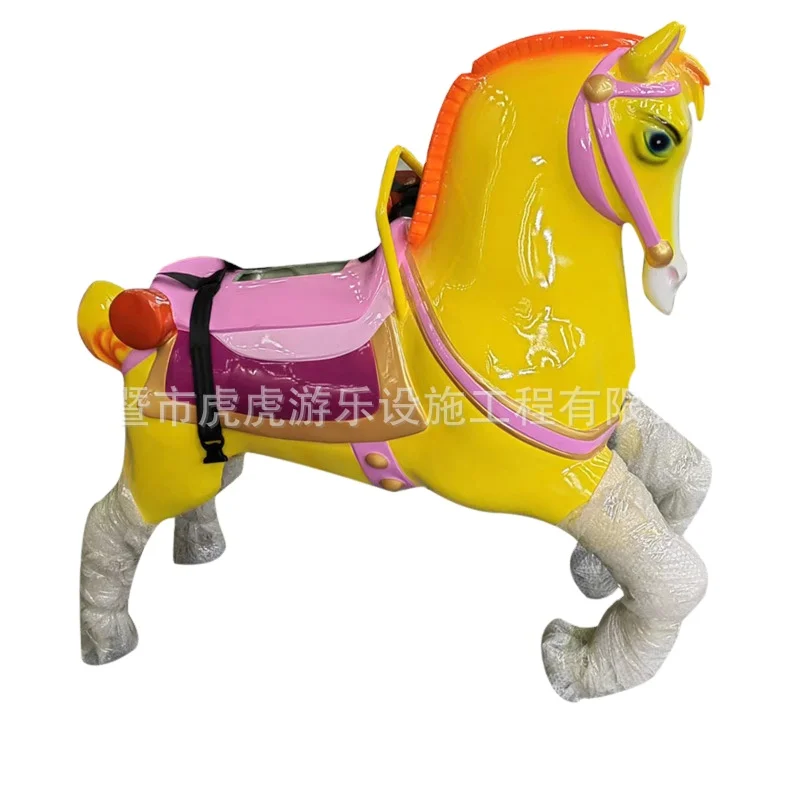 HuHu Ride Amusement Park Operated Machine Electric Horses Ride