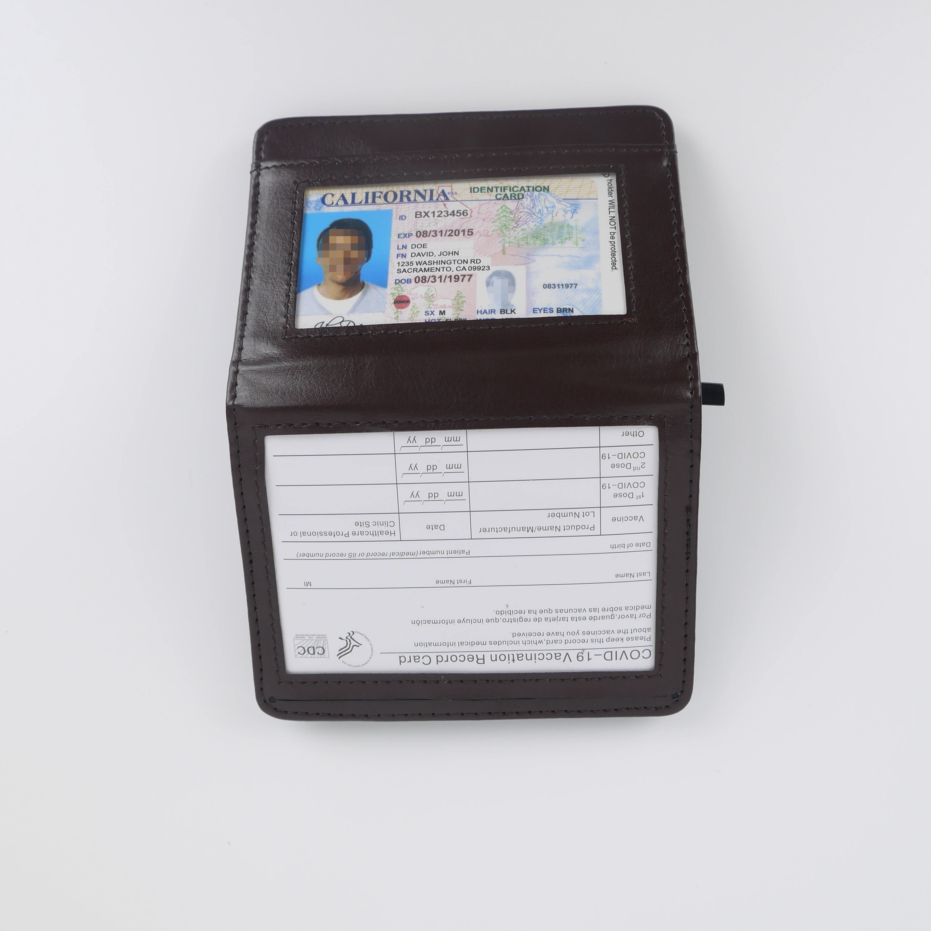 RFID Blocking Card Holder Wallet PU Credit Card Holder Protector Wallet for Men