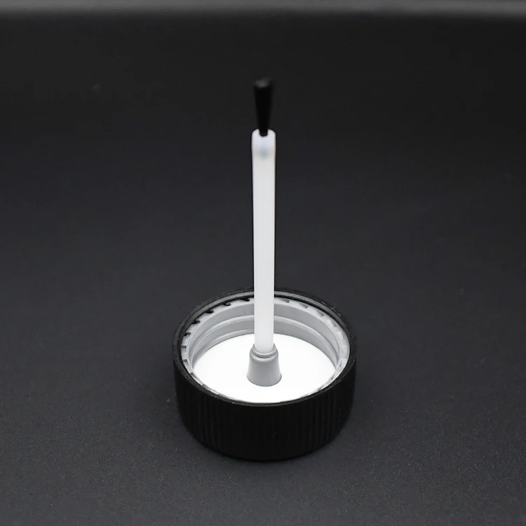 Custom Repair Car Paint 50ml HDPE Natural Color Touch up paint bottle pen with Scale Measuring With Child Resistant Brush Caps