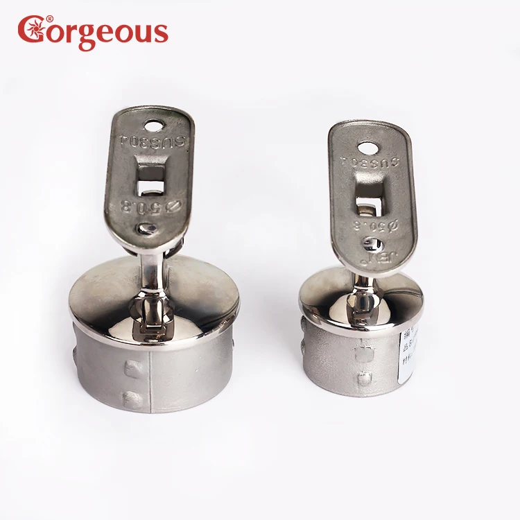 glass handrail brackets stainless steel standoff  handrail railing round cover stainless steel handrail accessories