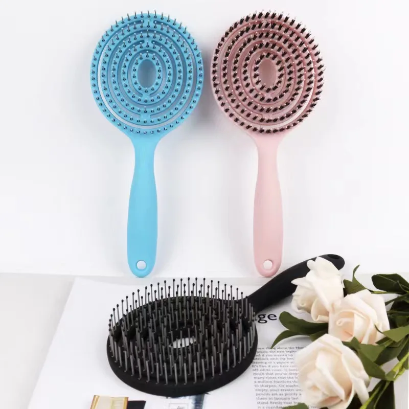 Wholesales 360 Wave Private Label Hairdressing Styling Tools Detangling Brush