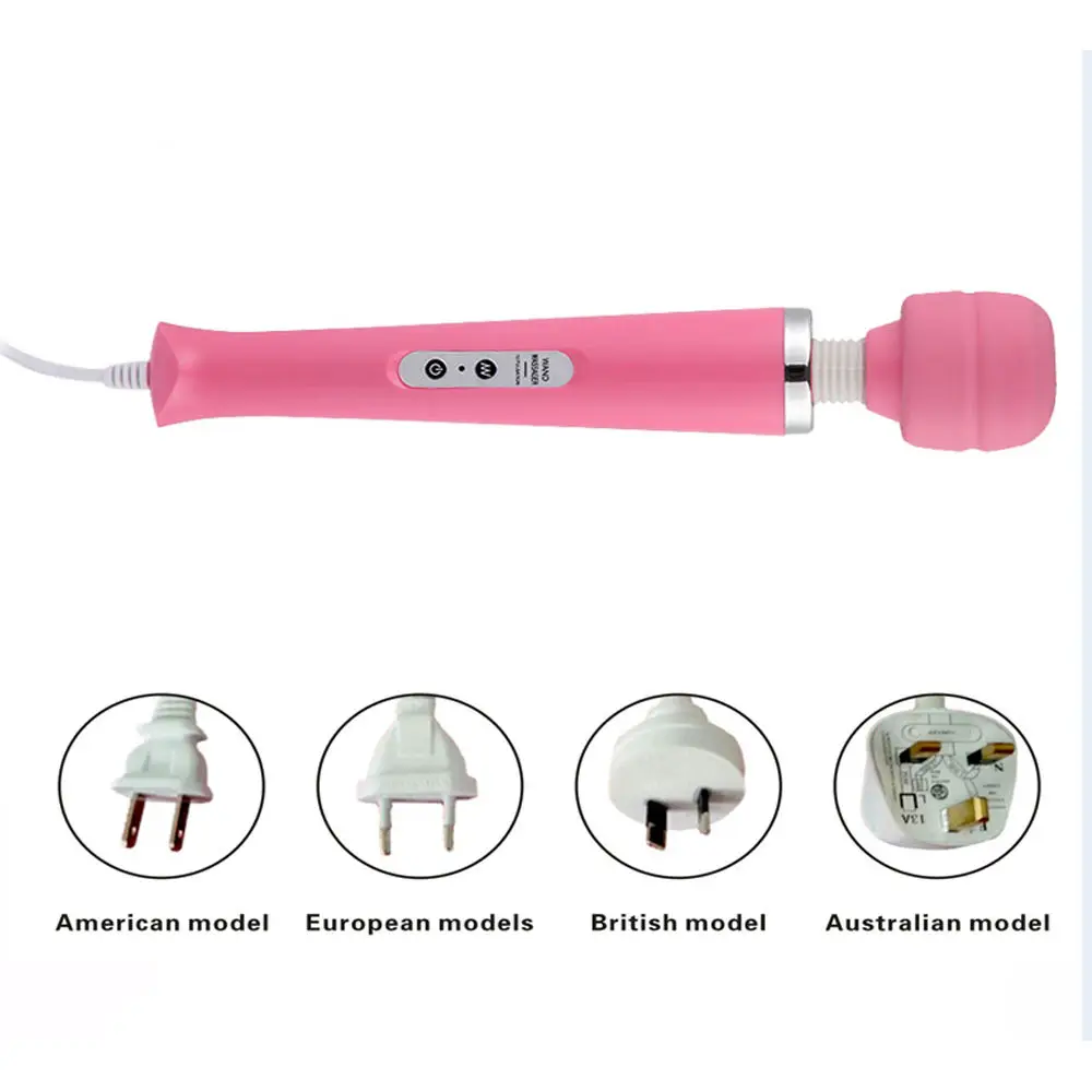 Factory Direct Online Hot Sale Adult Toy AV Wand Towline AV Vibrator Water Proof AV Massage Stick