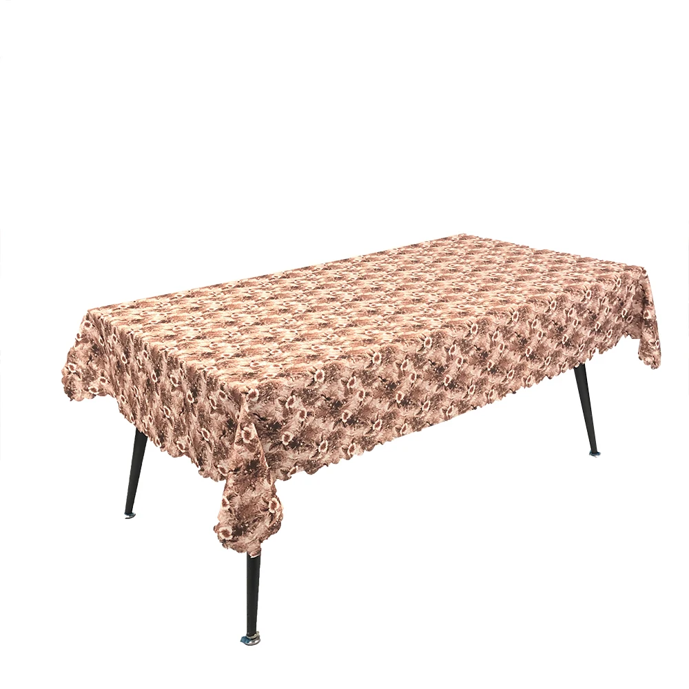 Pink rectangular custom patterned tablecloth for home for party outdoors for events dinner custom table covers