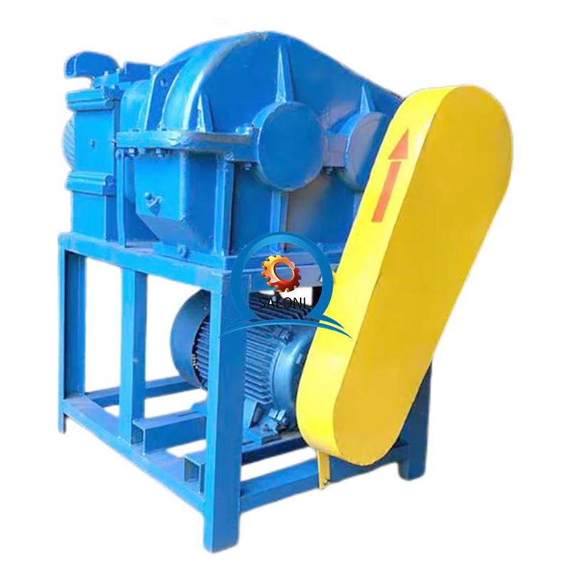 professional cardboard plastic tire industrial recycling shredding double shaft shredder machine