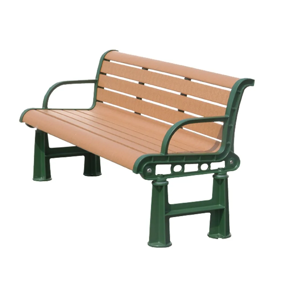 
Factory price high quality garden and patio WPC wood bench seat 