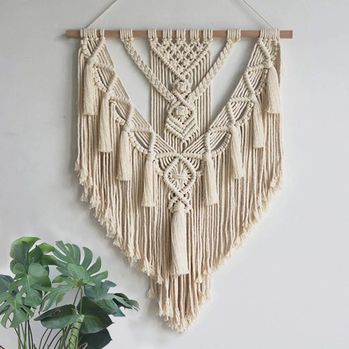 New Arrival Net Bag Basket Hand-woven Boho Macrame Tapestry Wall Hanging Tapestry for Home Holiday