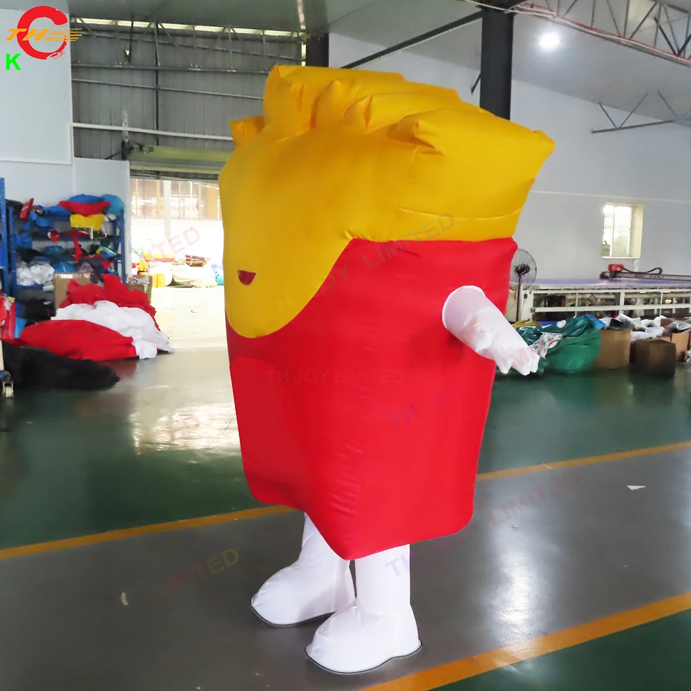 EyeCatching Inflatable Food Costume for Outdoor Advertising Giant Hamburger French Fries Balloon Model