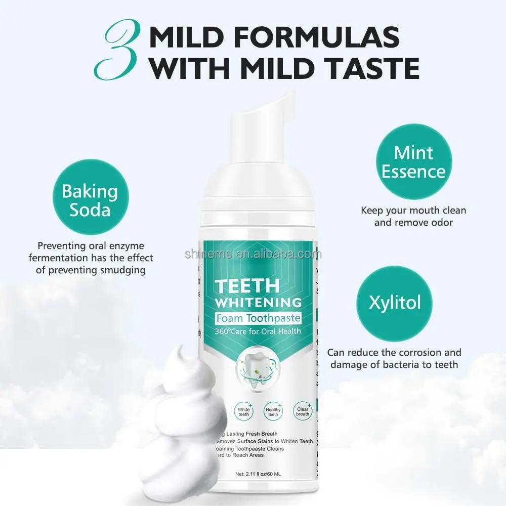 OEM ODM Calculus Removal Teeth Whitening Healing Mouth Ulcers Eliminating Bad Breath Mouthwash Tooth Regeneration Mousse