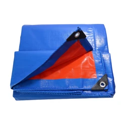 26x32ft 8x10m Recycled Waterproof Fabric Poly Tarps Blue Poly Tarp