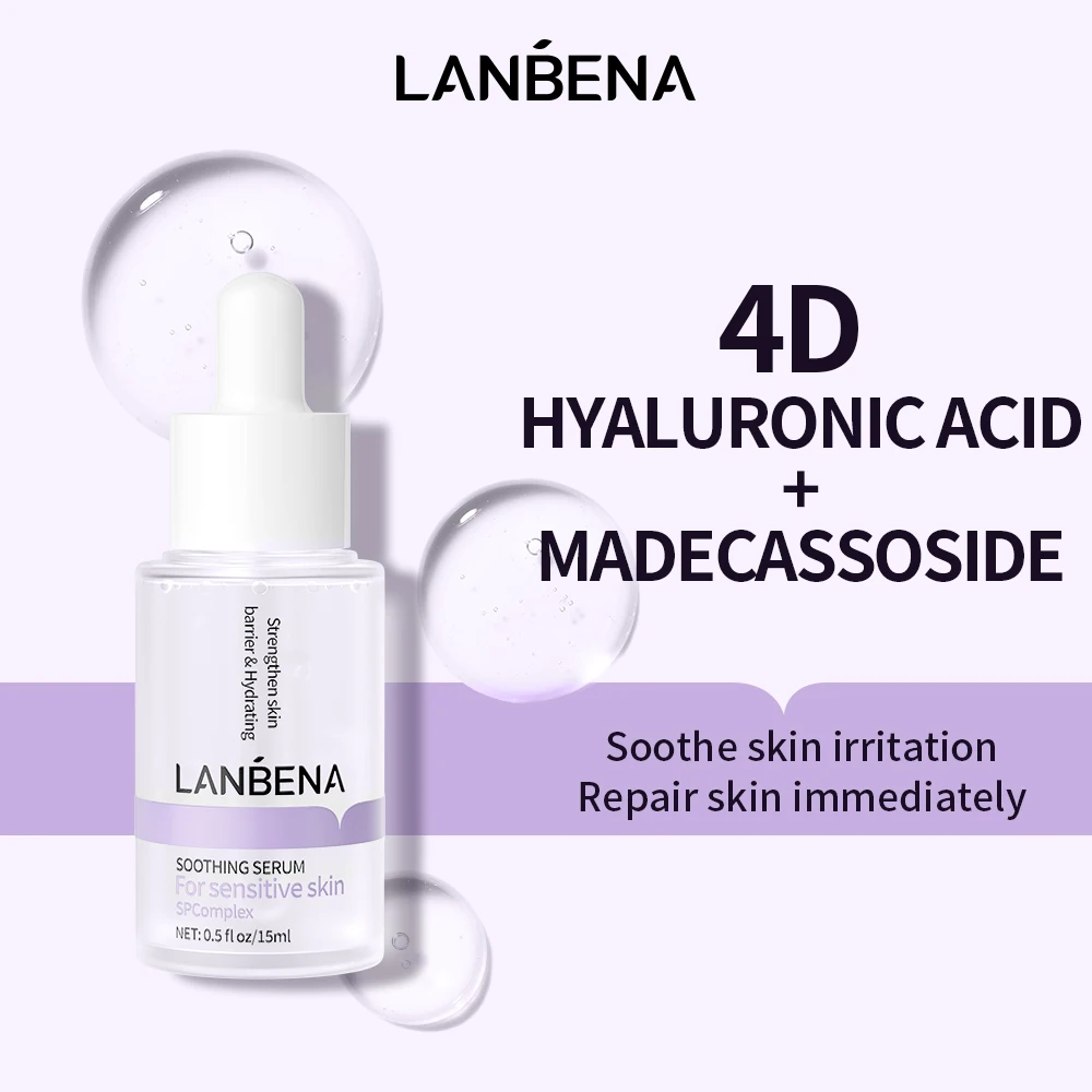 LANBENA Ремонт лица 4D Гиалуроновая кислота эссенция подходит для чувствительной кожи